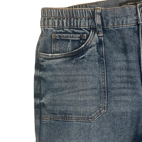 Sincerely Jules slight barrel leg jeans size  9 great condition with elastic - Picture 2 of 6